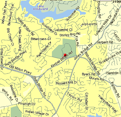 map of Webb Bridge Park