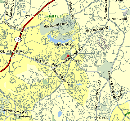 map of Webb Bridge Park